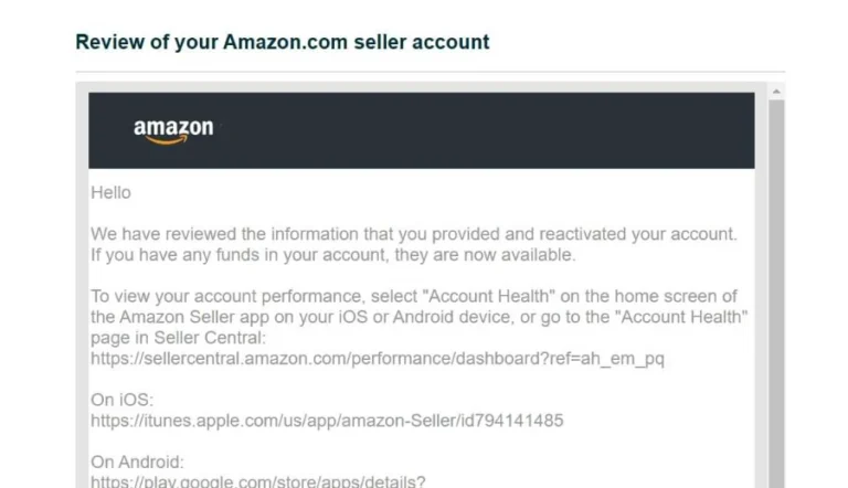 Amazon Reactivated - Elite Reinstatement Pros